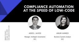 Adeel Javed - Compliance At The Speed Of Low-Code